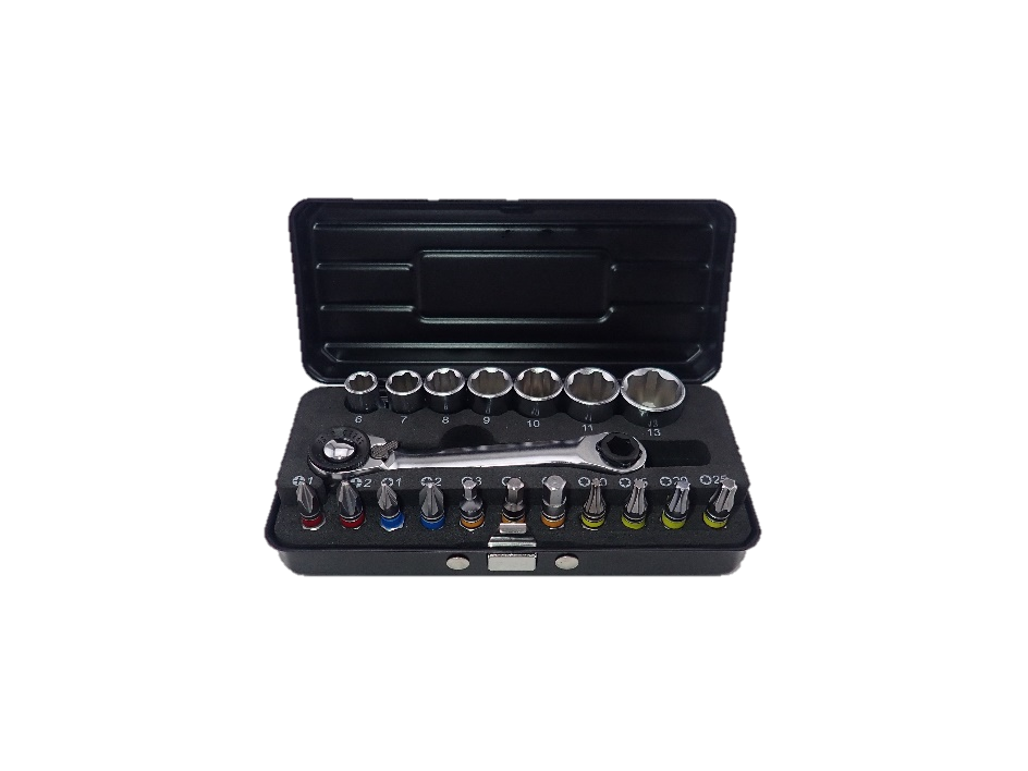 21Pcs Bit and Socket Set