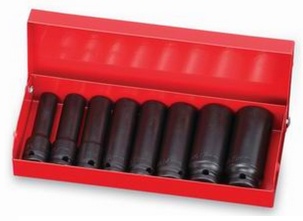 8Pcs 3/8 Impact Deep Socket Set