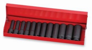 12Pcs 3/8 Impact Deep Socket Set