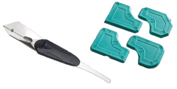 Silicone Trowel & Scraper Set W/ Stainless Blade